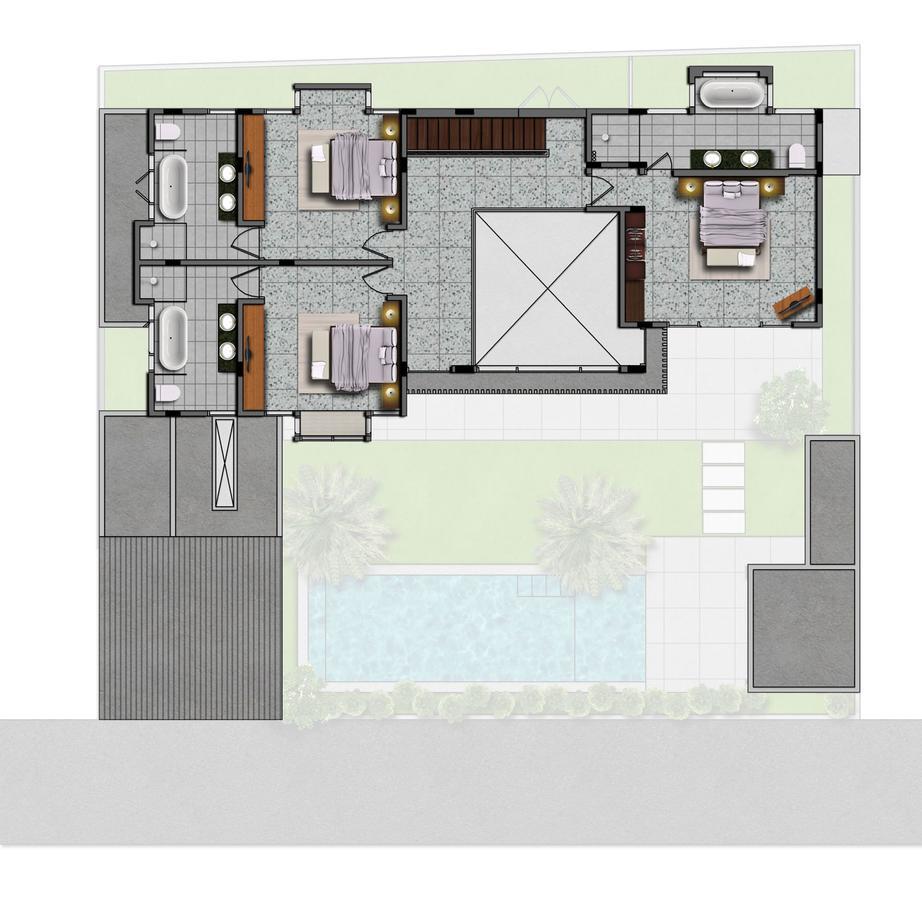 Villa Como Close To Finns Beach Club Кута Екстер'єр фото